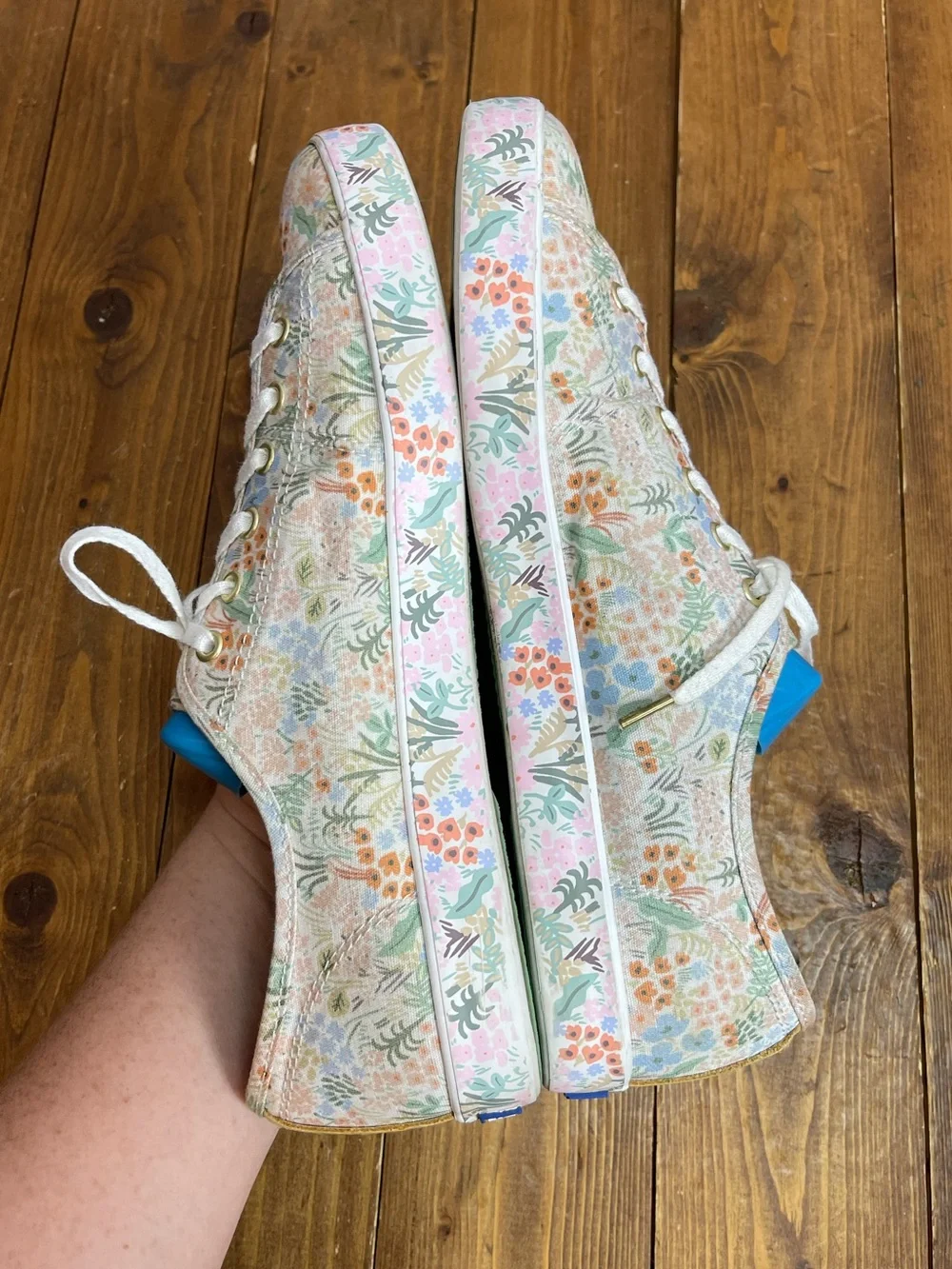 Keds x rifle paper co Womens size 11 kickstart canvas sneakers in meadow floral